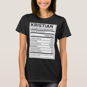 Kristian Nutrition Information Problem lösen Har T-Shirt
