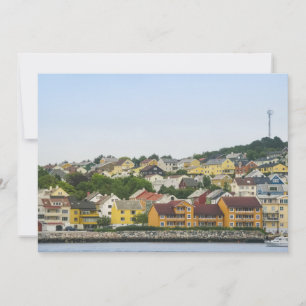 Kristiansund Houses Norwegen Card
