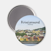 Kristiansund Norwegen Magnet (Vorderseite/Rückseite)