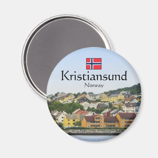Kristiansund Norwegen Magnet (Vorderseite/Rückseite)