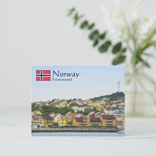 Kristiansund Norwegen Postkarte (Stehend Vorderseite)