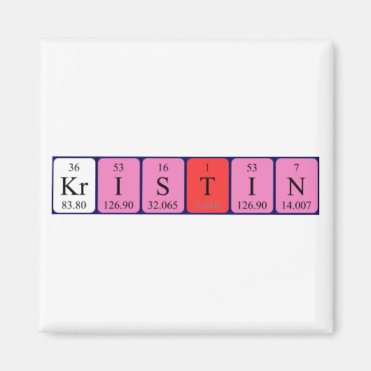 Kristin Periodenmagnet Magnet (Vorne)