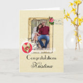 Kristina und Tschad Karte (Gelbe Blume)