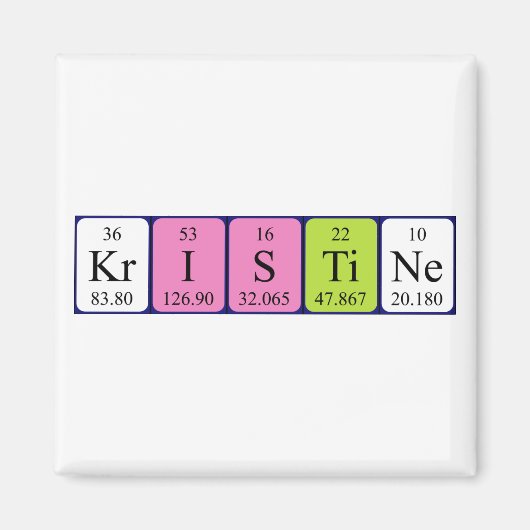 Kristine Periodenmagnet Magnet (Vorne)