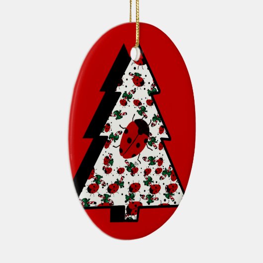 KRISTMALADYBUGS KERAMIKORNAMENT (Rechts)