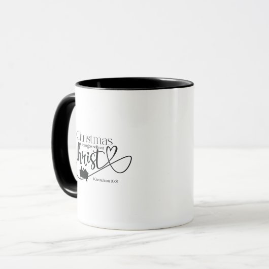 KRISTMAS BEDEUTSAM OHNE CHRIST 11 oz Tasse (Vorderseite Links)