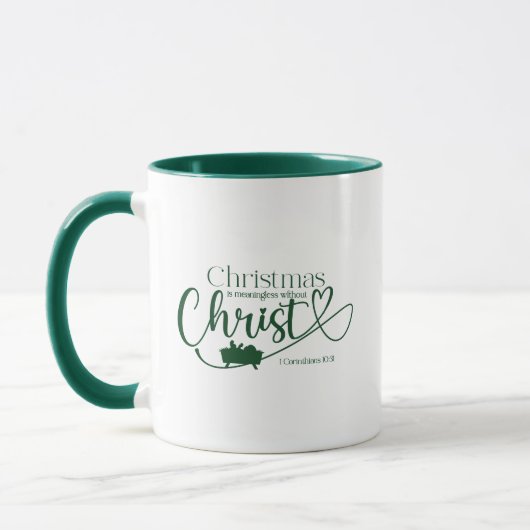 KRISTMAS BEDEUTSAM OHNE CHRIST 11 oz Tasse (Links)