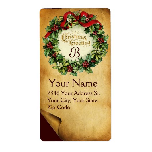 KRISTMAS MIT MISTLETOS UND HOLLY BERRIES (Vorne)