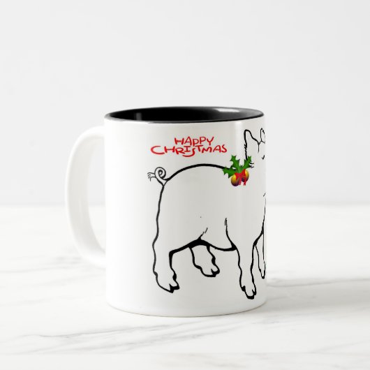 *KRISTMAS PIGGY** TASSE (Vorderseite Links)