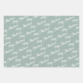 Kristmas Trees Illustration Geschenkpapier Set (Vorderseite 2)