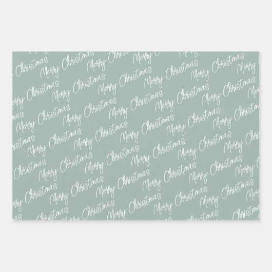 Kristmas Trees Illustration Geschenkpapier Set (Vorderseite 2)