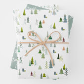 Kristmas Trees Illustration Geschenkpapier Set (Beispiel)