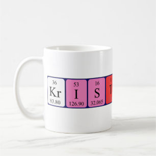 Kristoffer Namen-Tasse periodischer Tabelle Kaffeetasse