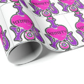 Kristy WraptnLuv™ Namensschild - LUVYBZ® Geschenkpapier (Rolleneckpunkt)