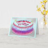 Kristys Geburtstagskarte Karte (Gelbe Blume)