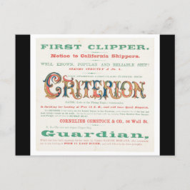 Kriterium Clipper Sailing Postkarte