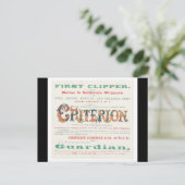 Kriterium Clipper Sailing Postkarte (Stehend Vorderseite)