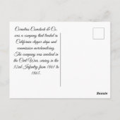 Kriterium Clipper Sailing Postkarte (Rückseite)