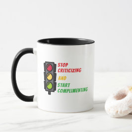 "Kritik beenden" Tasse