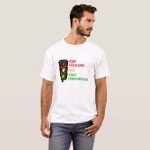 "Kritik unterlassen" T-Shirt (Vorne ganz)