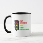 "Kritik unterlassen" Tasse (Links)