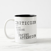 Kritik Zweifarbige Tasse (Links)