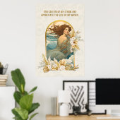 Kritikerisches Mantra-Poster der Frau Poster (Heimbüro)