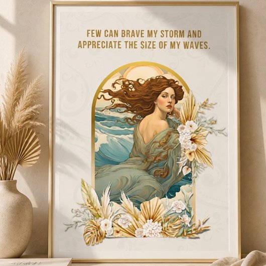 Kritikerisches Mantra-Poster der Frau Poster