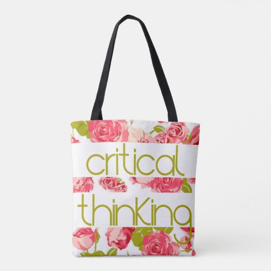 Kritische denkende Tasche (Rückseite)