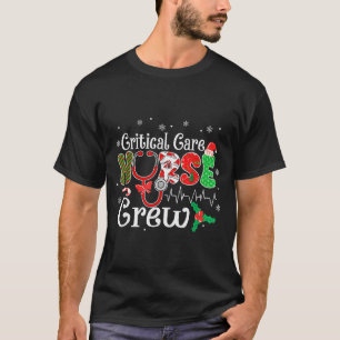 Kritische Pflege Krankenschwester Crew Stethoskop T-Shirt
