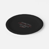 Kritische Pflegekraft Pappteller (Schrägansicht)