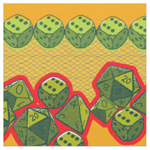 Kritische Schlag-Würfel Stoff