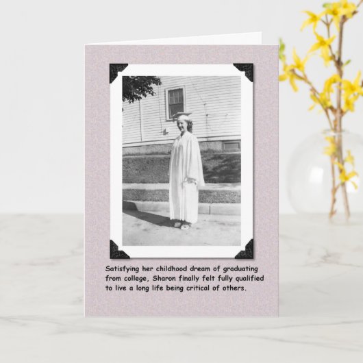 Kritischer Abschluss - LUSTIG Karte (Gelbe Blume)