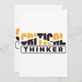 Kritischer Denker denkt selbst Einladung (Vorne/Hinten)