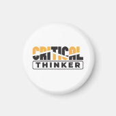 Kritischer Denker denkt selbst Magnet (Vorne)