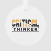Kritischer Denker denkt selbst Ornament (Vorderseite)