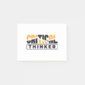Kritischer Denker denkt selbst Post-it Klebezettel (Vorderseite)