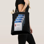 Kritischer Fehler — Retro-Windows-Warnfelder-Grafi Tasche (Von Nahem)