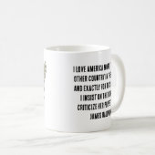 Kritischer Patriotismus Becher Kaffeetasse (VorderseiteRechts)