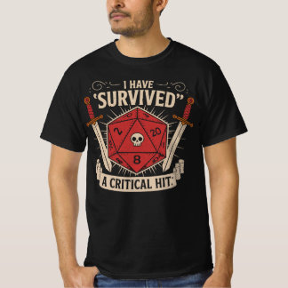 Kritischer Treffer D20 - Dungeons und Dragons T-Shirt