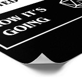 Kritischer Versag D20 Dice Wie es sonnig wird Poster (Ecke)