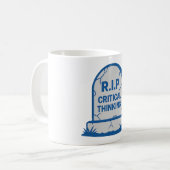 Kritisches Denken Kaffeetasse (Vorderseite Links)