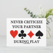 Kritisieren Sie niemals Ihren Partner während der  Einladung (Stehend Vorderseite)