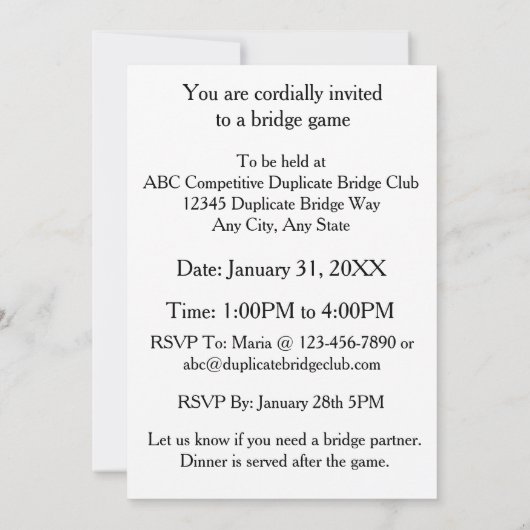 Kritisieren Sie niemals Ihren Partner während der  Einladung (Rückseite)