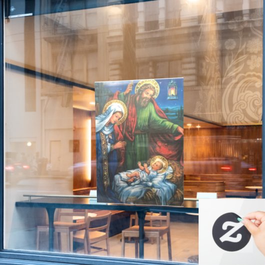 Kritisierung Fensteraufkleber (Café-Fenster)