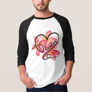 Kritzel Liebe Herz & Blumen T-Shirt