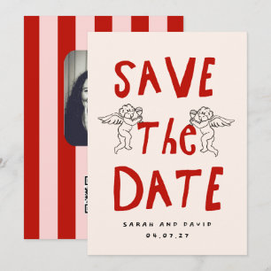 Kritzel-Romantik Gekritzel-Speichern-des-Datums Save The Date