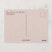 Krivan Berg in der Hohen Tatra Slowakische Republi Postkarte (Rückseite)