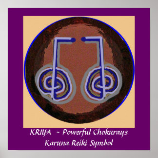 KRIYA - Karuna Reiki Heilsymbol Poster