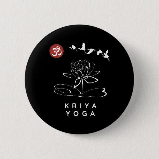 Kriya Yoga Lehrer Kriya Yoga Anfänger Design Button (Vorderseite)